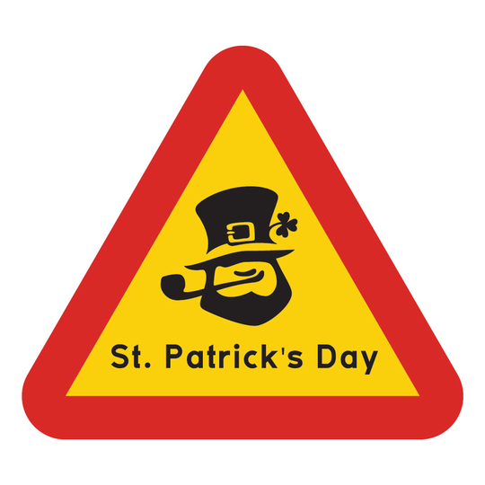 Varoituskyltti St. Patrick's Day