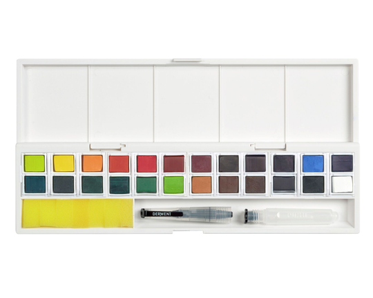 Derwent - Inktense Maalata, 24 Pan Palette