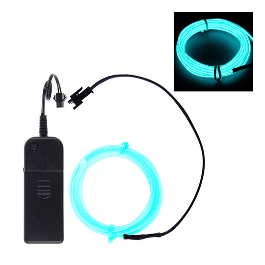 El Wire Paristokäyttöinen LED Nauha - Turkoosi