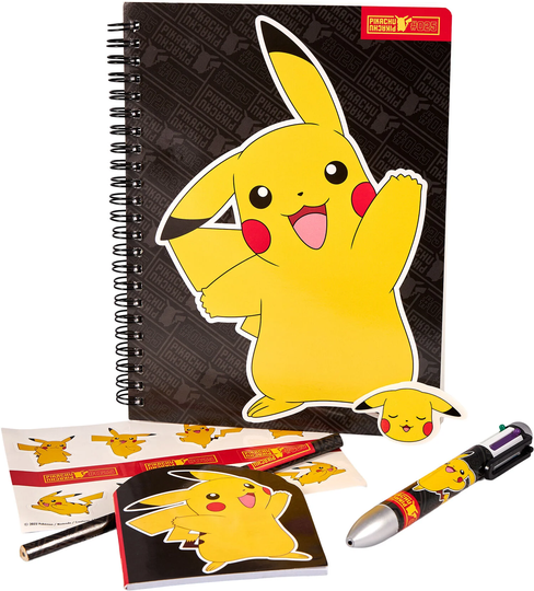 Pokémon Kirjoitusvälinesetti, Musta/Keltainen