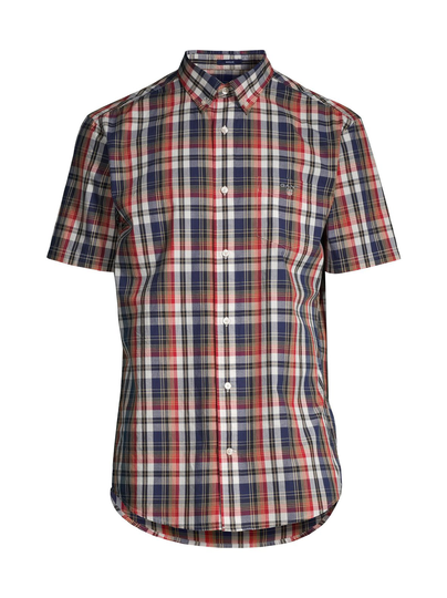 Reg washed poplin -ruutupaita