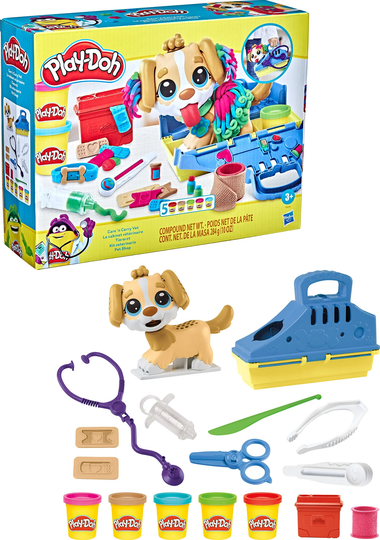 Play-Doh Care N Carry Vet Koira Muovailuvahasetti