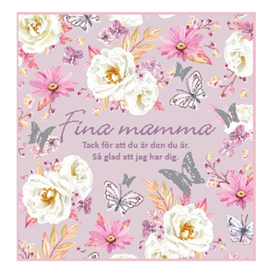 Äitienpäiväkortti Fina Mamma