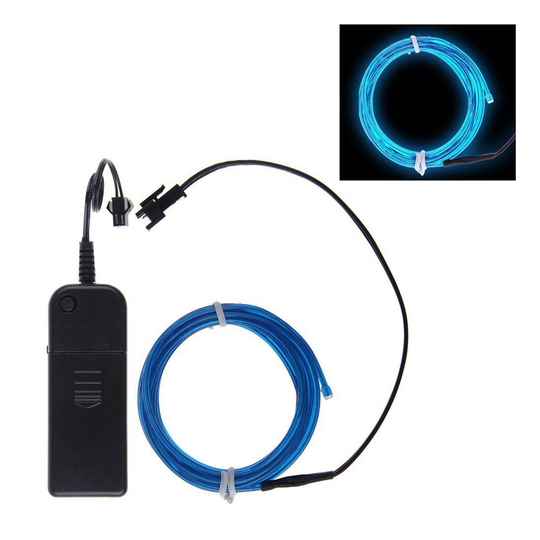 El Wire Paristokäyttöinen LED Nauha - Sininen