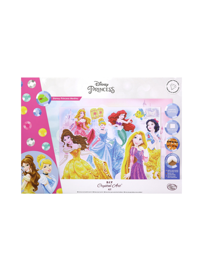 Disney princess crystal art askartelusetti disneyn prinsessat, 90 x 65 cm