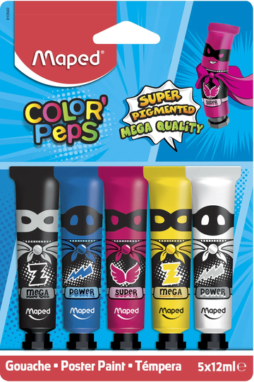 Maped Guassivärit 12 ml 5-pack