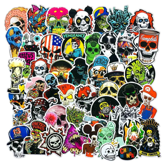 Pakkaus Tarroja - Skulls