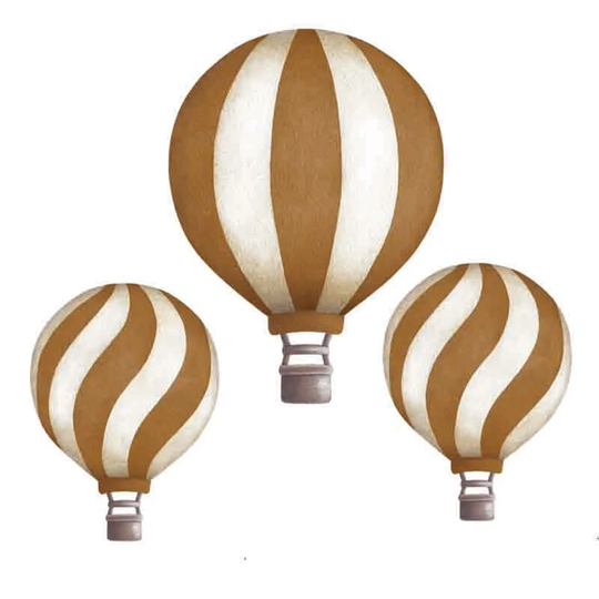 Stickstay Sisustustarra Vintage Balloon Set, Dark Mustard