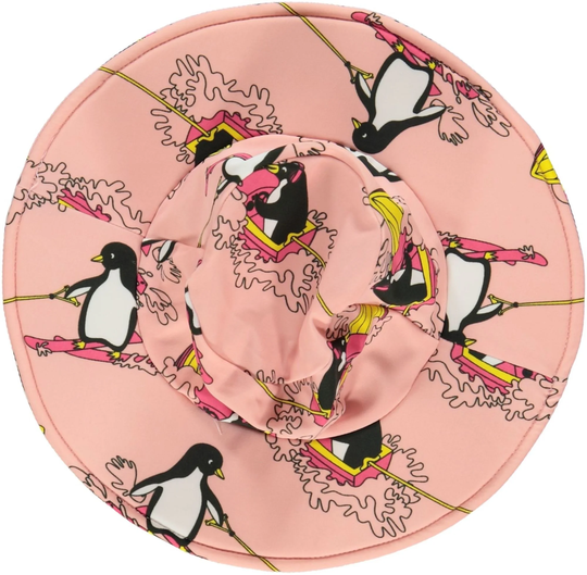 Småfolk Surf Penguin Aurinkohattu, Silver Pink XS