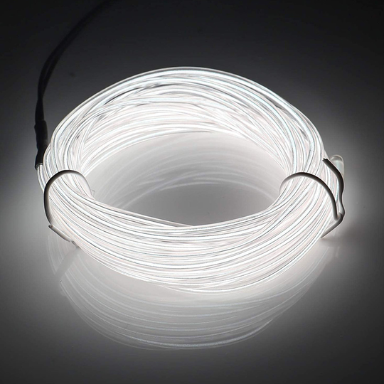 EL Wire LED-nauha Autoon - Valkoinen