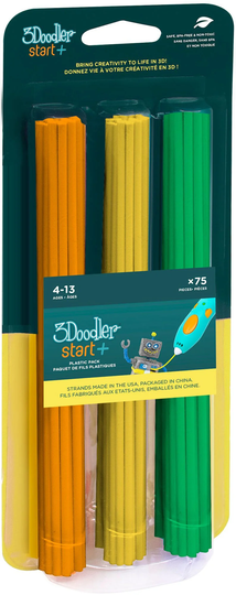3Doodler START Mix 75-Pack, Oranssi/Keltainen/Vihreä