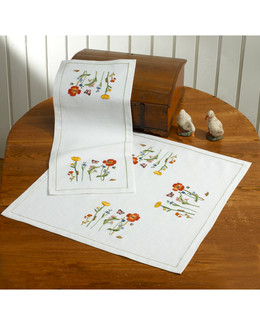 Broderikit blommor