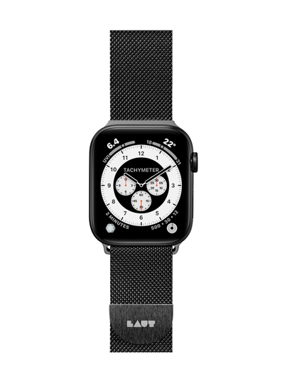Steel loop apple watch (42/44 mm) -nauha (musta)