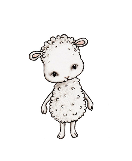 Stickstay Sisustustarra Charlie The Sheep