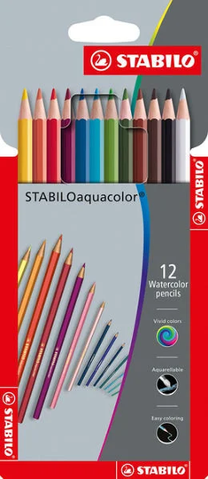 STABILO Akvarellikynät 12-pack