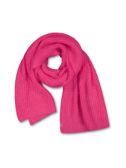 Miller ribbed scarf - bright pink