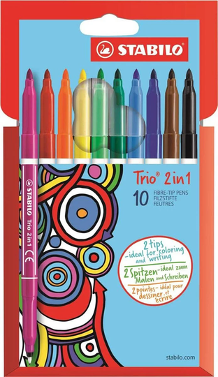 STABILO 2-in-1 Tussit 10-pack