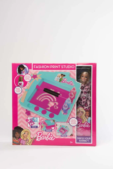 Barbie Fashion Designer Värjäyslaite ja Nukke