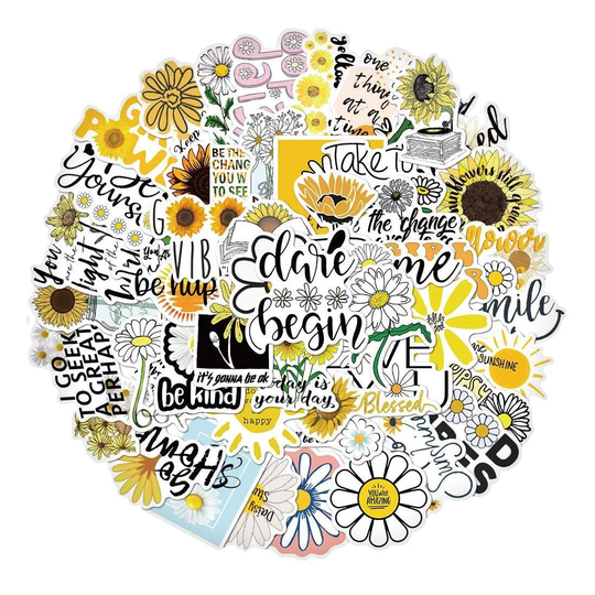 Pakkaus Tarroja - Inspirational Flowers
