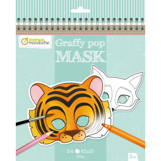 Avenue Mandarine - Graffy Pop Mask - Animals