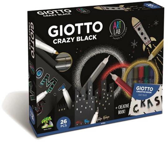 Giotto Art Lab Crazy Black Askartelupakkaus
