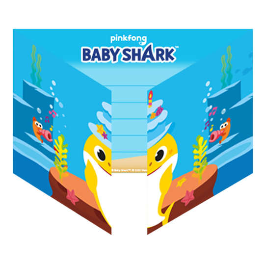 Kutsukortit Baby Shark - 8-pakkaus
