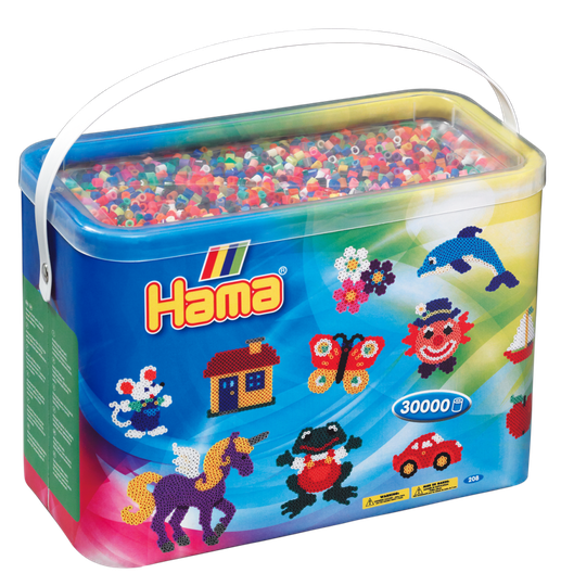 HAMA - Midi Beads - Solid Mix - 30.000 pcs (208-00)
