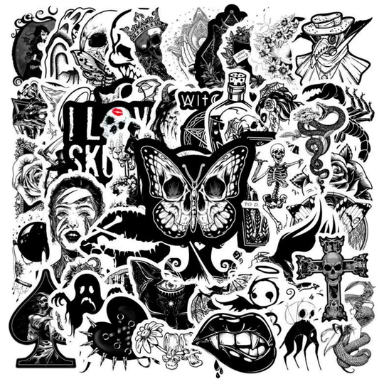 Pakkaus Tarroja - Goth