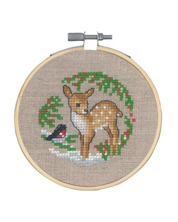 Kirjontapakkaus Taulu Bambi