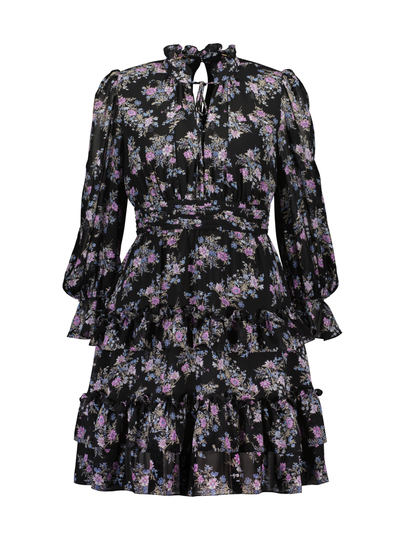 Mini floral dress silkkisifonki