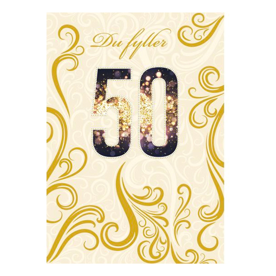 Onnittelukortti 50