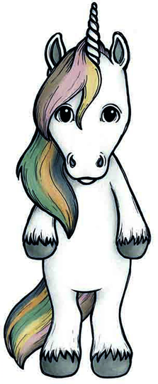 Stickstay Sisustustarra Pride The Unicorn