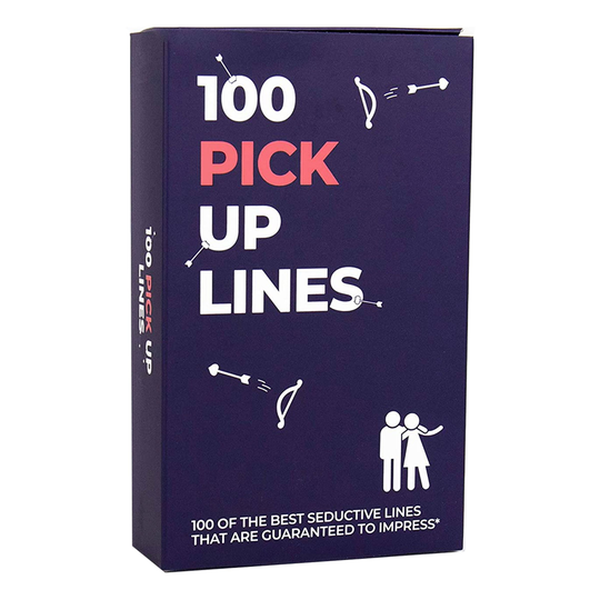 100 Pick Up Lines Flirttailukorttia