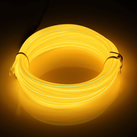 EL Wire LED-nauha Autoon - Keltainen