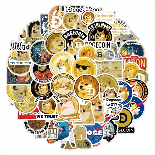 Pakkaus Tarroja - Dogecoin