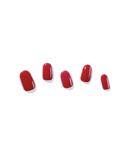 Glaze semi cured solid color gel nail strips -geelikynsitarrat