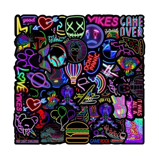 Pakkaus Tarroja - Neon