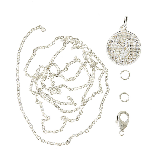 Me&My Box - Pendant Set - Zodiac - Virgo - 925S sterling silver plated (BOX226019)