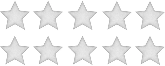 Stickstay Sisustustarra Stars Small, Vaaleanharmaa