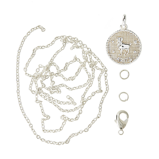 Me&My Box - Pendant Set - Zodiac - Aries - 925S sterling silver plated (BOX226021)