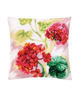 Kirjontapakkaus Tyynynpäällinen Perlargoni