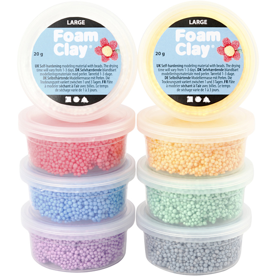 Foam Clay - Large, 8x20g (780950)