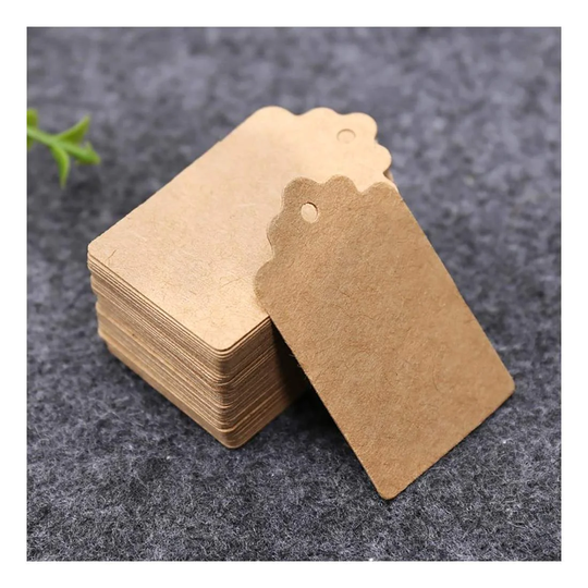 100x Paperitarrat - Ruskea