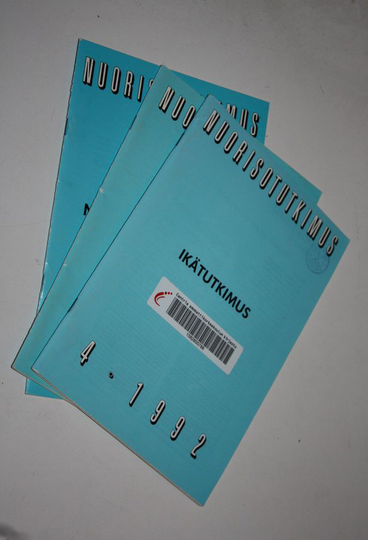 Nuorisotutkimus 2-4/1992 (nro 1 puuttuu)
