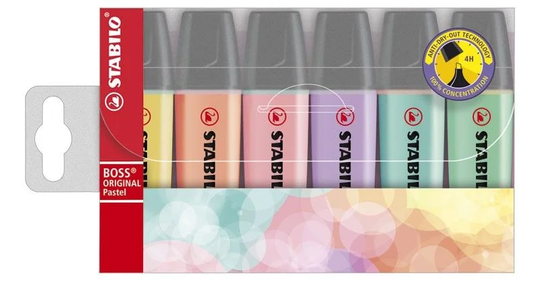 STABILO Korostuskynät 6-pack Pastelli