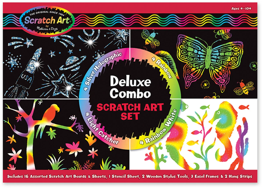 Melissa & Doug Scratch Taidesetti Deluxe