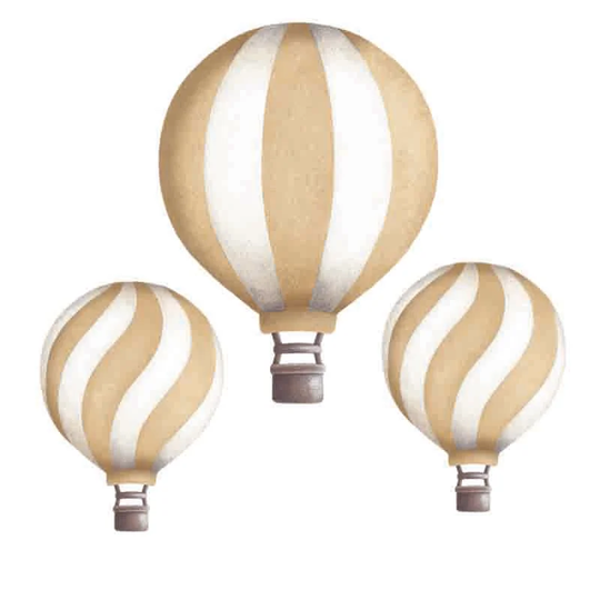 Stickstay Sisustustarra Vintage Balloon Set, Dusty Gold