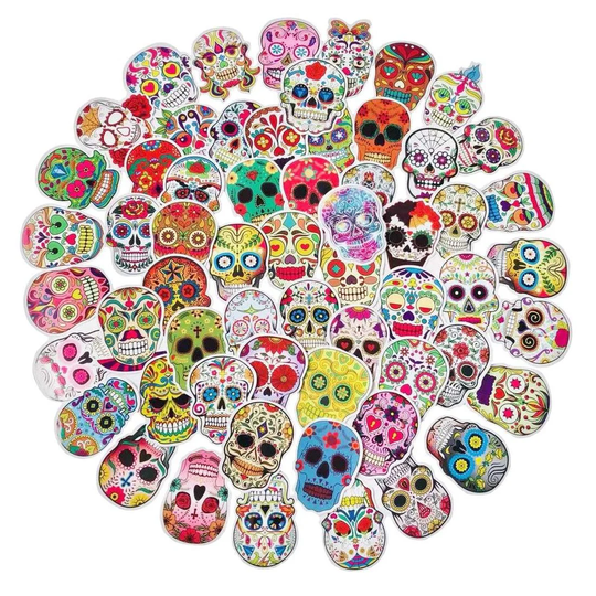 Pakkaus Tarroja - Sugar Skulls