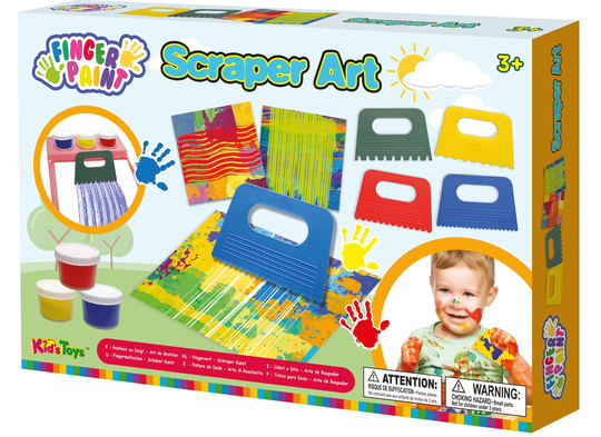 Kids Dough Scrape Art Sormivärisetti