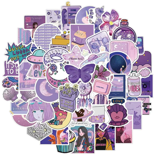 Pakkaus Tarroja - Violetti